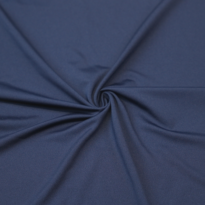 Gerecycled polyester spandex jersey t-shirt stof