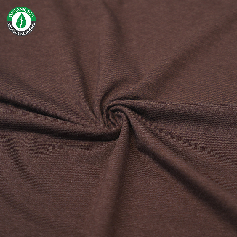 Organische bamboe/katoen stretch jersey loungewear stof