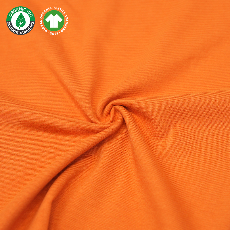 Bamboe viscose/biologische katoenen jersey t-shirt stof